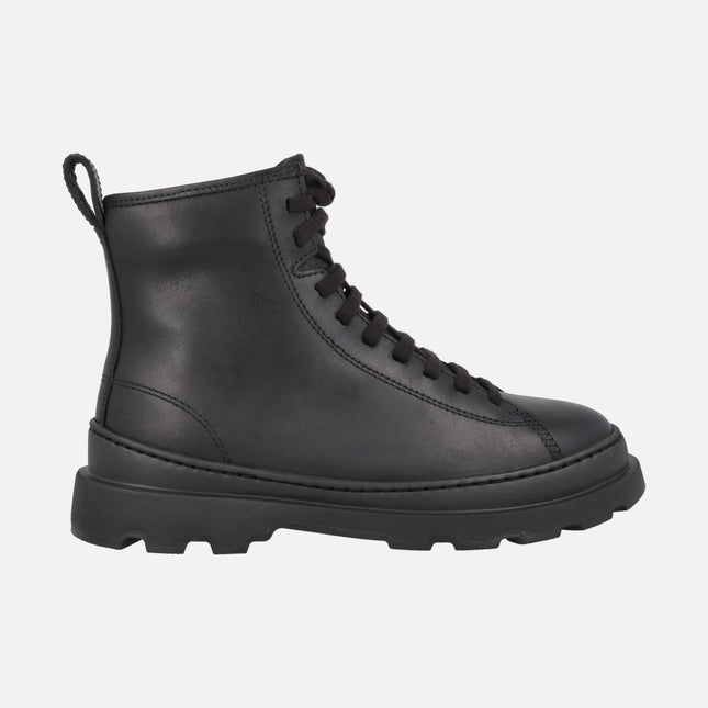 BRUTUS+ women's lace-up leather ankle boots