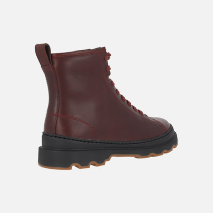 Botines de piel con cordones para mujer BRUTUS+