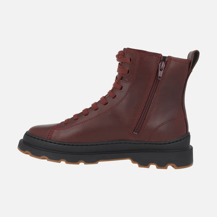 Botines de piel con cordones para mujer BRUTUS+