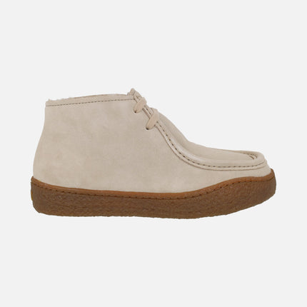 Botines de ante con cordones para mujer PEU TERRENO
