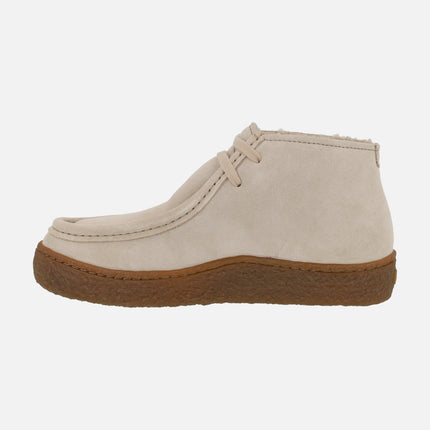 Botines de ante con cordones para mujer PEU TERRENO