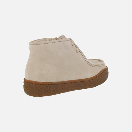 Botines de ante con cordones para mujer PEU TERRENO