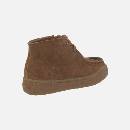 Botines de ante con cordones para mujer PEU TERRENO
