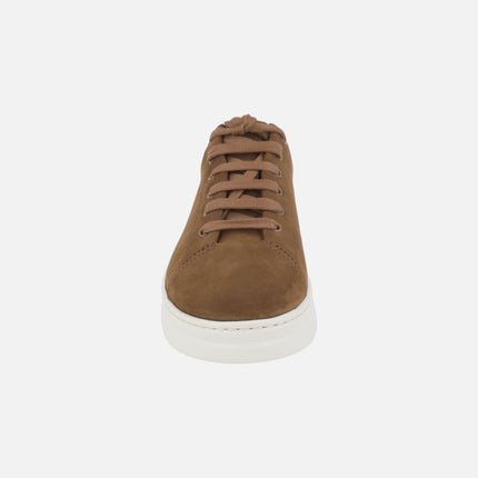 Deportivas para mujer en nobuck marrón con suela EXTRALIGHT RUNNER UP
