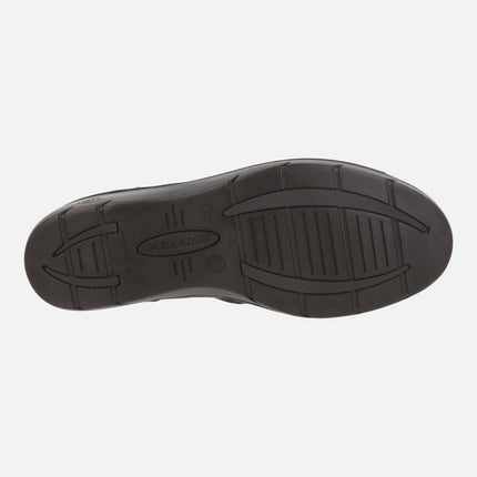 Brown leather ankle boots with Waterproof membrane