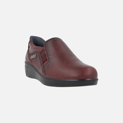 Zapatos confort de piel con elásticos y membrana Waterproof