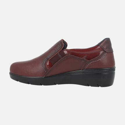 Zapatos confort de piel con elásticos y membrana Waterproof