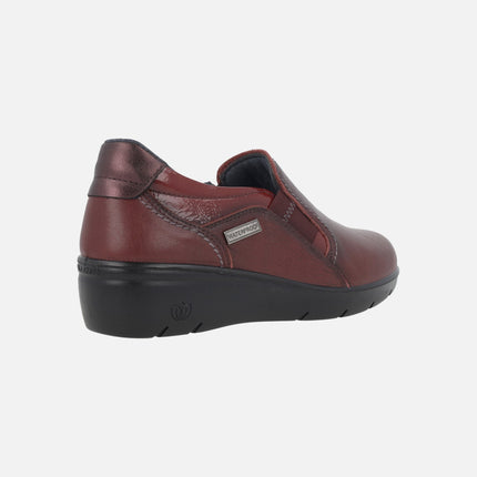 Zapatos confort de piel con elásticos y membrana Waterproof