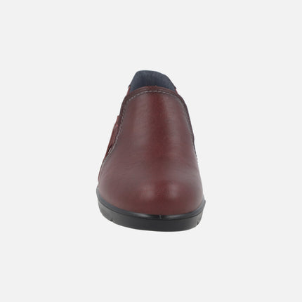 Zapatos confort de piel con elásticos y membrana Waterproof