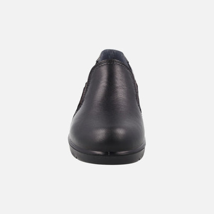 Zapatos confort de piel con elásticos y membrana Waterproof