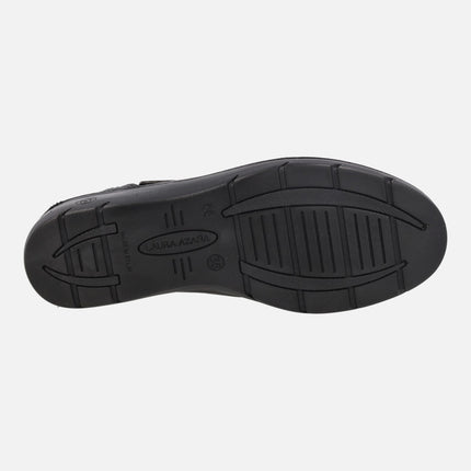 Zapatos confort de piel con elásticos y membrana Waterproof