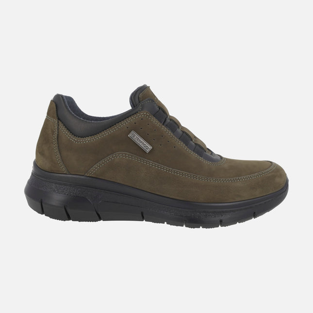 Zapatos deportivos Waterproof para hombre en piel nobuck
