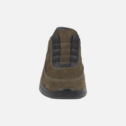 Zapatos deportivos Waterproof para hombre en piel nobuck