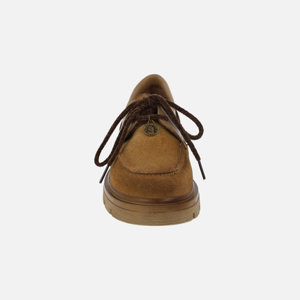 Zapatos náuticos de suela gruesa con adorno de moneda