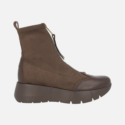 Montana women's ankle boots with central zipper