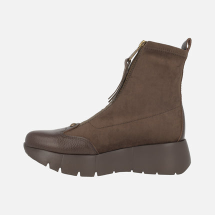 Montana women's ankle boots with central zipper