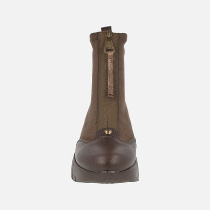 Montana women's ankle boots with central zipper