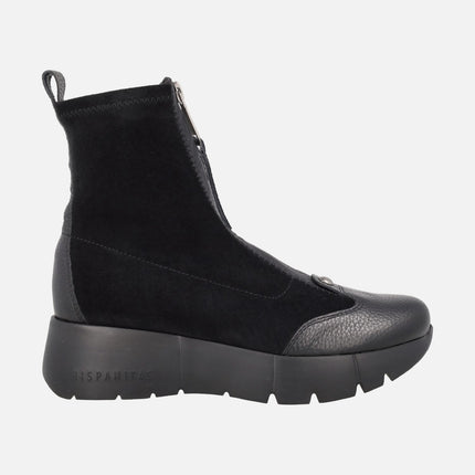 Montana women's ankle boots with central zipper