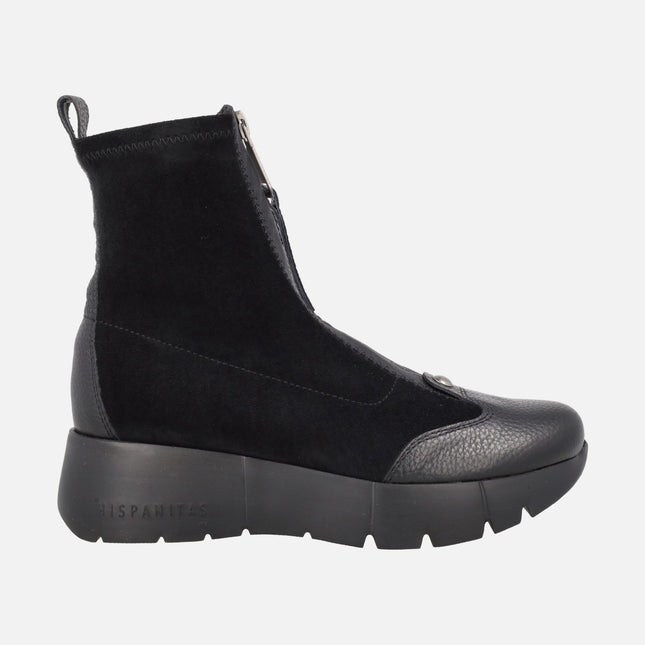 Botines para mujer Montana con cremallera central