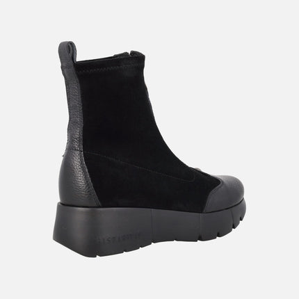 Montana women's ankle boots with central zipper