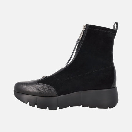 Montana women's ankle boots with central zipper