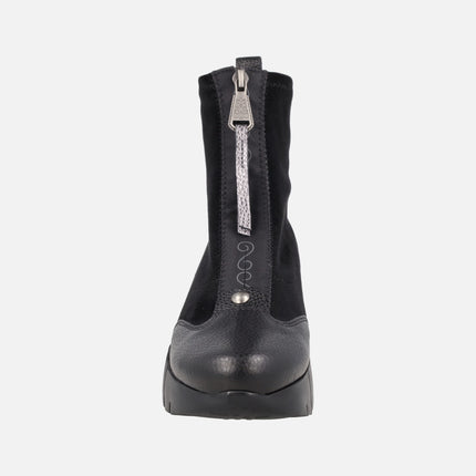 Montana women's ankle boots with central zipper