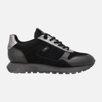 Combined Oregon sneakers in Black / Lead