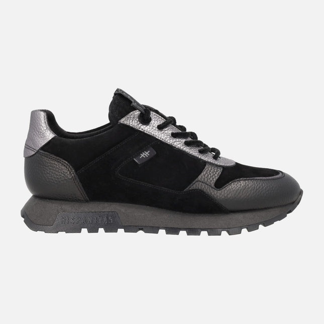 Combined Oregon sneakers in Black / Lead