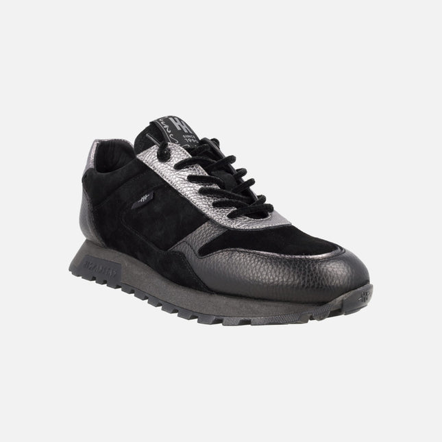 Combined Oregon sneakers in Black / Lead