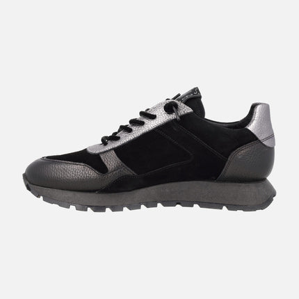 Combined Oregon sneakers in Black / Lead