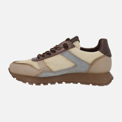 Deportivas combinadas Oregon Beige / Gris