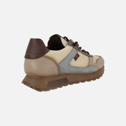 Deportivas combinadas Oregon Beige / Gris