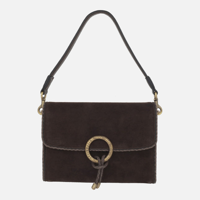 Bolsos Hispanitas con tapa y adorno metálico