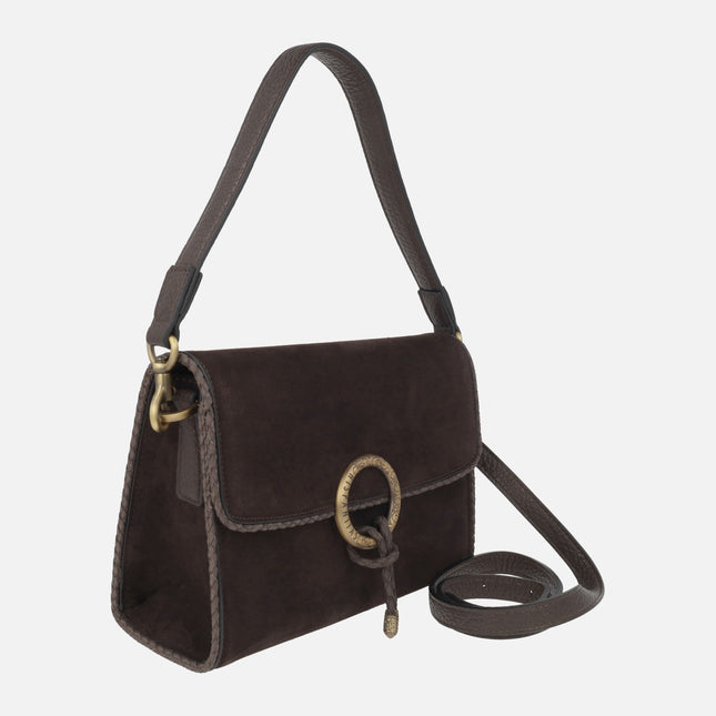 Bolsos Hispanitas con tapa y adorno metálico