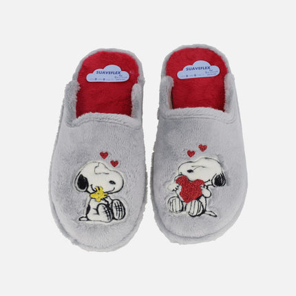 Zapatillas de casa descalzas para mujer Snoopy