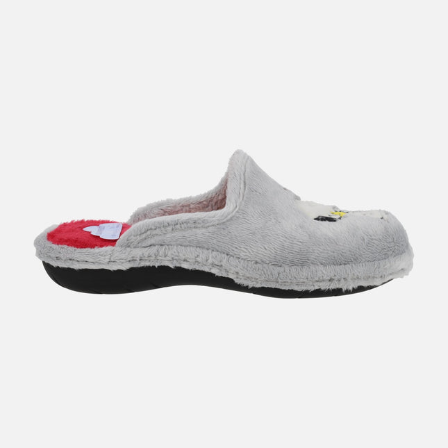 Zapatillas de casa descalzas para mujer Snoopy