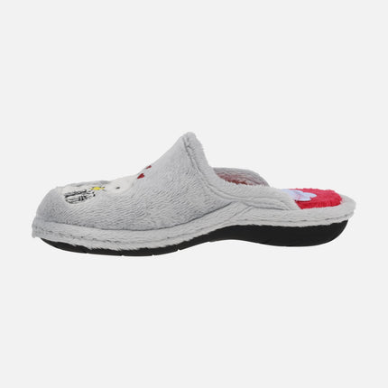 Zapatillas de casa descalzas para mujer Snoopy