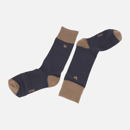 Calcetines canalé WALK IN PITAS para hombre con logo de gallina