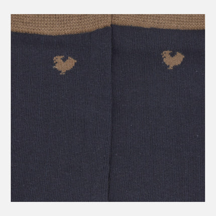 Calcetines canalé WALK IN PITAS para hombre con logo de gallina