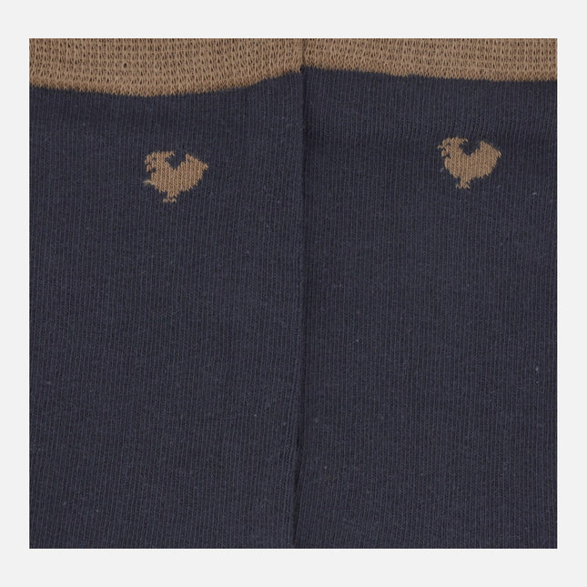 Calcetines canalé WALK IN PITAS para hombre con logo de gallina