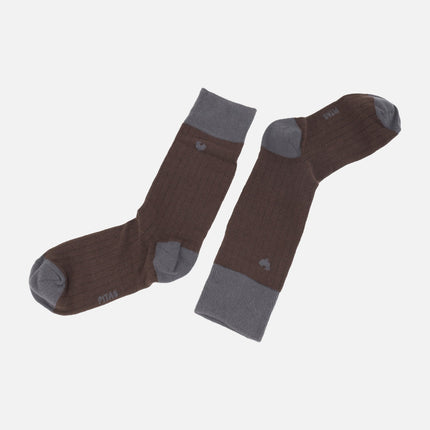 Calcetines canalé WALK IN PITAS para hombre con logo de gallina