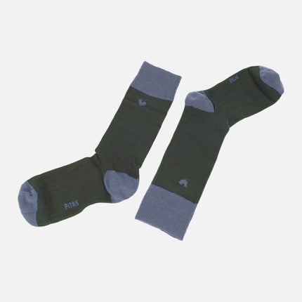 Calcetines canalé WALK IN PITAS para hombre con logo de gallina