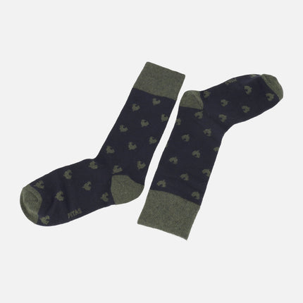Calcetines para hombre con estampado de gallinas Walk in pitas talla 41-46