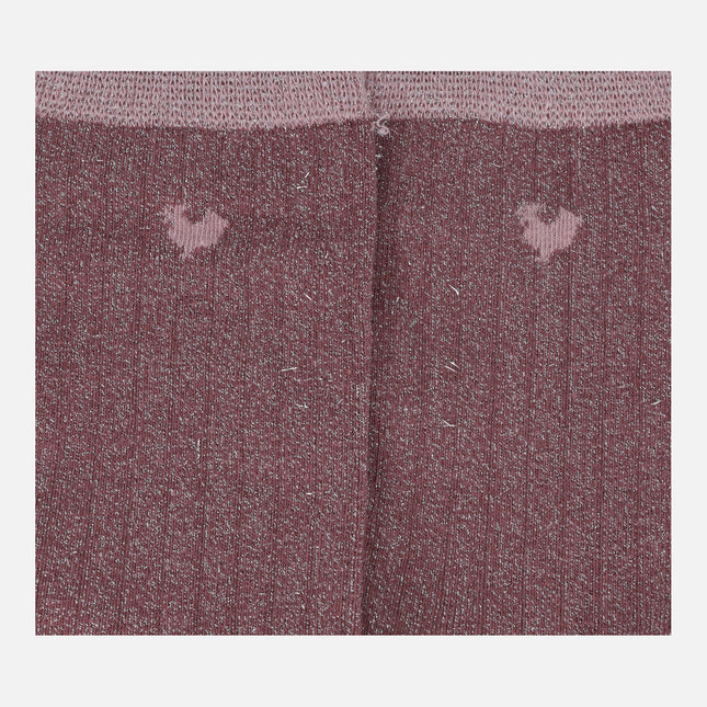 Calcetines para mujer en tejido metalizado talla única 36-41