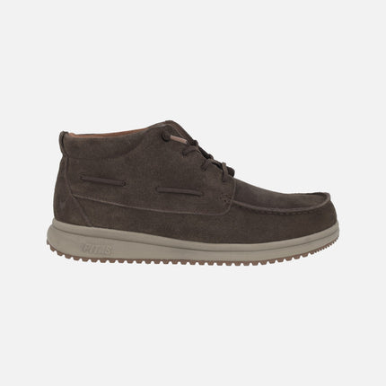Botas Timor suede para hombre en serraje hidrofugado marrón