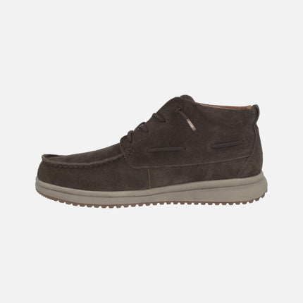 Botas Timor suede para hombre en serraje hidrofugado marrón