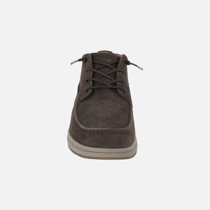 Botas Timor suede para hombre en serraje hidrofugado marrón