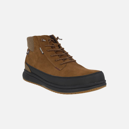 Botas para hombre Kobe en serraje camel con PITASTEX