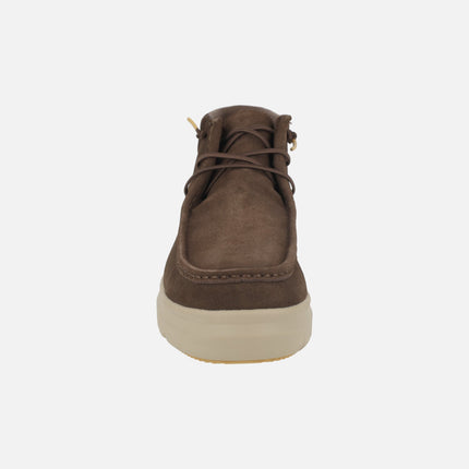 OLVERA boots for men in suede leather with PITAS-TEX waterproof membrane