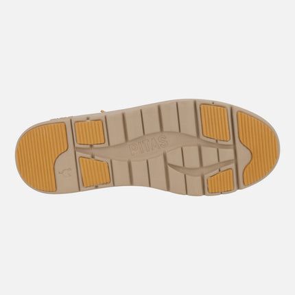 OLVERA boots for men in suede leather with PITAS-TEX waterproof membrane